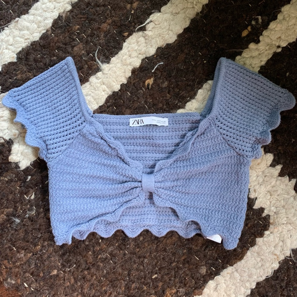 Zara Crochet Knit Top